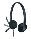 Logitech fejhallgató - h340 headset (usb, mikrofon, fekete) 981-000475