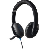 Logitech fejhallgató - h540 headset (vezetékes, usb, mikrofon, hanger&#337;szabályzó, fekete) 981-000480