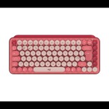 Logitech POP Keys vezeték nélküli Dansk/Norsk/Svenska/Suomalainen (Qwerty) billentyűzet Heartbreaker - rózsaszín-bordó (920-010733) (920-010733) - Billentyűzet