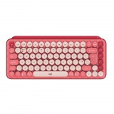 Logitech POP Keys vezeték nélküli francia (Azerty) billentyűzet Heartbreaker - rózsaszín-bordó (920-010724) (920-010724) - Billentyűzet