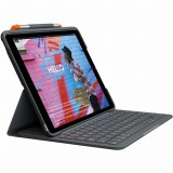 Logitech Slim Folio Bluetooth Billentyűzet iPad 7./8. Generation Gray (920-009474) - Billentyűzet