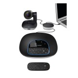 LOGITECH Webkamera - Group 1080p Mikrofonos Kihangosító Hub Távirányító Fali/Asztali Rögzítő (960-001057) - Webkamera