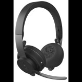 Logitech Zone Wireless Plus vezeték nélküli mikrofonos fejhallgató fekete (981-000806) (981-000806) - Fejhallgató