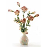 Lorenzon Kerámia váza színes rózsákkal
