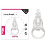 Lovetoy Power Clit Silicone Cockring White