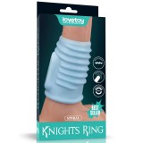 Lovetoy Vibrating Spiral Knights Ring Blue