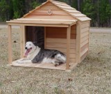 LSH Togo szigetelt, fűthető kutyaház 140x90x130 cm - Kutyaház+fűtés+termosztát