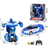Magic Toys átalakítható rendőrségi Transformers távirányítós autó fénnyel és hanggal (MKL128876) (MKL128876) - Távirányítós jármű