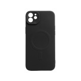 Magsafe-es TPU telefontok iPhone 12 6.1 colos YooUp Magnetic Pastell fekete