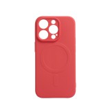 Magsafe-es TPU telefontok iPhone 12 Pro Max 6.7 colos YooUp Magnetic Pastell piros