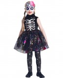 magyaroutlet IKALI Girls Spider Skeleton jelmez kiegészítőkkel 4-6 év
