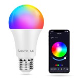 magyaroutlet Lepro színváltó E27 LED lámpa, Bluetooth APP vezérlés