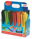 MAPED "Color'Peps INFINITY" háromszögletű színes ceruza készlet ceruzatartóval (72 db)