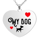 Maria King I love my Dog medál lánccal, választható több formában és színben