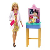 Mattel Barbie karrierista babák: Röntgenes gyerekorvos fekete hajú babával