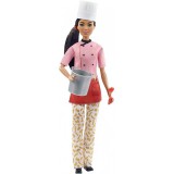 Mattel Barbie karrierista babák: Sötétbarna hajú szakács Barbie