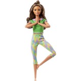 Mattel Barbie Mozgásra Tervezve: szőkés barna hajú jóga Barbie