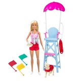 Mattel Barbie: Sportos játékszett - vízimentő Barbie