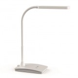 MAUL "Pearly colour vario" szabályozható USB csatlakozós fehér LED asztali lámpa