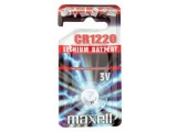 Maxell: Alkáli lítium gombelem CR1220 1db bliszteres csomagolásban