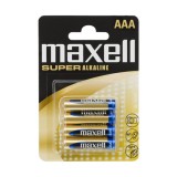 Maxell Mikroceruza elem AAA, LR03 XL Super Alkaline, 1,5V 4 db/bliszter