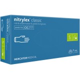 Mercator Gumikesztyű nitril púdermentes S 100 db/doboz, Nitrylex lila