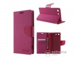 Mercurycase Mercury Canvas Diary álló tok Sony Xperia M5 készülékhez, rózsaszín