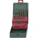Metabo 627157000 HSS Fém spirálfúró készlet 19 részes Kobalt DIN 338 Hengeres befogószár 1 készlet