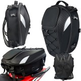 MH Protect Motorkerékpár hátizsák motorkerékpár sisak vízálló táska csomagtartó ülés 2in1