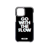 Mintás telefontok Flow iPhone 14 6.1 YooUp fekete háttérrel fekete kerettel