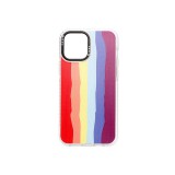 Mintás TPU telefontok Rainbow iPhone 11 Pro Max YooUp fehér