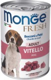 Monge Dog Adult Fresh Veal Chunks in Loaf (48 x 400 g) 19.2kg
