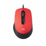 MS Egér, Focus C122, vezetékes USB, fekete - piros (MSP20023) - Egér