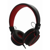 MS Fejhallgató, Metis C110, vezetékes, fekete - piros (MSP50006) - Fejhallgató