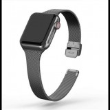 Mybandz Apple Watch 38/40/41mm Milánói fém óraszíj fekete (APW381581) (APW381581) - Szíj