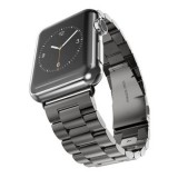 Mybandz APW421340 apple watch utángyártott klasszikus fém óraszíj /fekete/ 42/44 mm