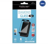 MYSCREEN DIAMOND GLASS EDGE képernyővédő üveg (2.5D full cover, íves, karcálló, 0.33 mm, 9H) FEKETE [Samsung Galaxy A6+ (2018) SM-A605F]