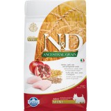-N&D Ancestral Grain Dog csirke, tönköly, zab&gránátalma adult mini 800g N&D Dog Ancestral Grain csirke, tönköly, zab&gránátalma adult mini 800g
