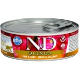 N&D Quinoa N&D Cat Quinoa konzerv fürj&kókusz 80g