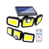Napenergiás lámpa 100 COB LED-del és alkonyat érzékelővel