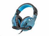 natec Fury Hellcat Gaming mikrofonos fejhallgató fekete-kék (NFU-0863)