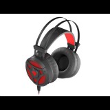 natec GENESIS NEON 360 Gaming mikrofonos fülhallgató fekete-piros (NSG-1107) (NSG-1107) - Fejhallgató