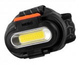NEBO NEB-HLP-0008-G EINSTEIN™ 1500 FLEX Kompakt fejlámpa, ellenálló ABS műanyag, max. 1500lm, IPX4