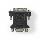 NEDIS DVI adapter | DVI-D 24+1-Érintkezős Dugasz | VGA Aljzat | Nikkelezett | Egyenes | PVC | Fekete | Doboz