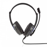 NEDIS Gaming Headset | Teljes Fület Befedő Kialakítás | Stereo | 2x 3.5 mm | Felhajtható Mikrofon | 2.20 m | Világítás Nélkül