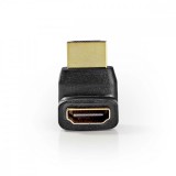 NEDIS HDMI™ adapter | HDMI™ Csatlakozó | HDMI™ Aljzat | Aranyozott | Könyök 270 ° | ABS | Fekete | 1 db | Doboz
