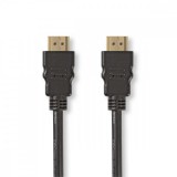 NEDIS Nagy Sebességű HDMI ™ kábel Ethernet | HDMI™ Csatlakozó | HDMI™ Csatlakozó | 1080p@60Hz | 10.2 Gbps | 1.00 m | Kerek | PVC | Fekete | Papírfüles