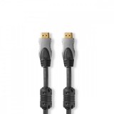 NEDIS Nagy Sebességű HDMI ™ kábel Ethernet | HDMI™ Csatlakozó | HDMI™ Csatlakozó | 4K@30Hz | 10.2 Gbps | 10.0 m | Kerek | PVC | Fekete | Doboz