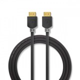 NEDIS Nagy Sebességű HDMI ™ kábel Ethernet | HDMI™ Csatlakozó | HDMI™ Csatlakozó | 4K@30Hz | ARC | 10.2 Gbps | 20.0 m | Kerek | PVC | Antracit | Ablakos Doboz