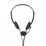 NEDIS PC headset | Fülre Illeszkedő | Stereo | 2x 3.5 mm | Felhajtható Mikrofon | 2.00 m | Fekete